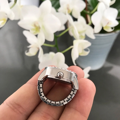 SAT-PRSTEN SA KRISTALIMA SILVER